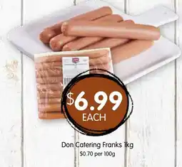 Spudshed Don Catering Franks offer