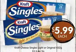 Spudshed Kraft Cheese Singles Light or Original offer