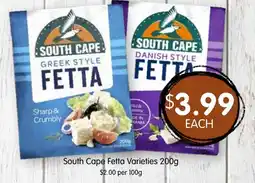 Spudshed South Cape Fetta Varieties offer