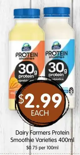 Spudshed Dairy Farmers Protein Smoothie Varieties offer