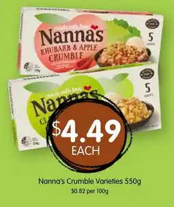 Spudshed Nanna's Crumble Varieties offer