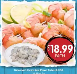 Spudshed Fisherman's Choice Raw Prawn Cutlets 26/30 offer