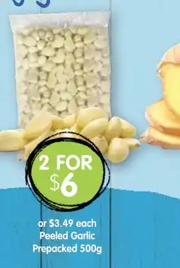 Spudshed Peeled Garlic Prepacked offer