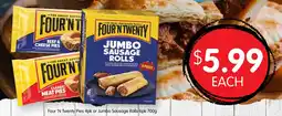 Spudshed Four 'N Twenty Jumbo Sausage Rolls offer