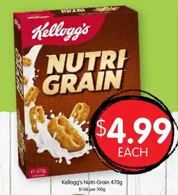 Spudshed Kellogg's Nutri-Grain offer