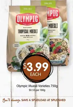 Spudshed Olympic Muesli Varieties offer