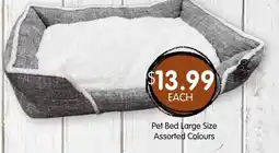 Spudshed Pet Bed Large Size Assorted Colours offer