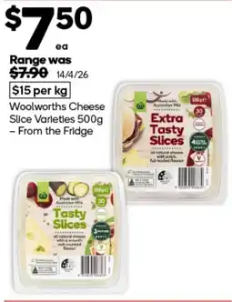 Woolworths Woolworths Cheese Slice Varieties offer