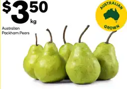 Woolworths Australian Packham Pears offer
