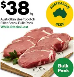 Woolworths Australian Beef Scotch Fillet Steak Bulk Pack While Stocks Last offer