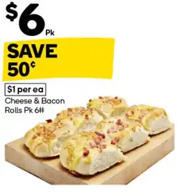Woolworths Cheese & Bacon Rolls offer