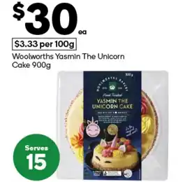 Woolworths Woolworths Yasmin The Unicorn Cake offer