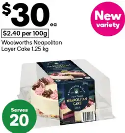 Woolworths Woolworths Neapolitan Layer Cake offer