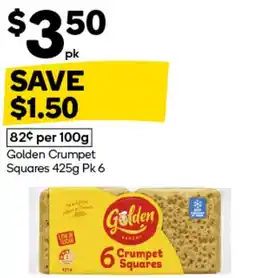 Woolworths Golden crumpet squares offer