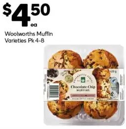 Woolworths Woolworths muffin varieties offer