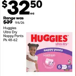 Woolworths Huggies ultra dry nappy pants huggies offer