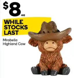 Woolworths Mirabella Highland Cow offer