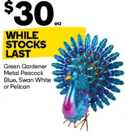 Woolworths Green Gardener Metal Peacock Blue, Swan White or Pelican offer