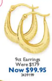 Prouds 9ct Earrings offer