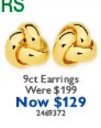 Prouds 9ct Earrings offer