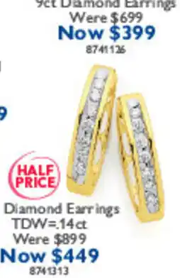 Prouds Diamond Earrings offer