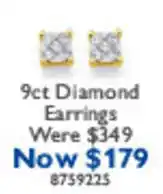 Prouds 9ct Diamond Earrings offer