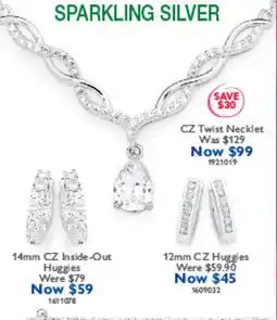 Prouds CZ Twist Necklet offer