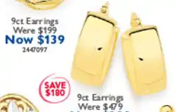 Prouds 9ct Earrings offer