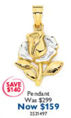 Prouds Pendant offer