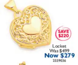 Prouds Locket offer