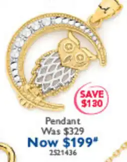 Prouds Owl Pendant offer