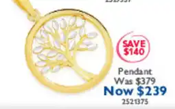 Prouds Tree of Life Pendant offer