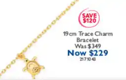 Prouds 19cm Trace Charm Bracelet offer