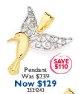 Prouds Pendant offer