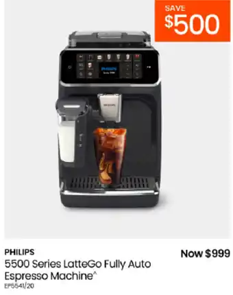 Philips 5500 Series LatteGo Fully Auto Espresso Machine