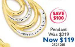 Prouds Pendant offer