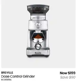 Myer Breville Dose Control Grinder offer