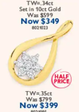 Prouds Diamond Flower Pendant offer