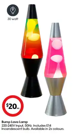 Coles Bump Lava Lamp offer