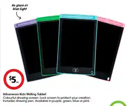Coles Urbanworx Kids Writing Tablet offer
