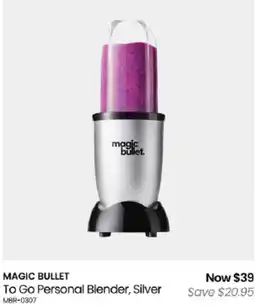 Myer Magic Bullet To Go Personal Blender, Silver offer