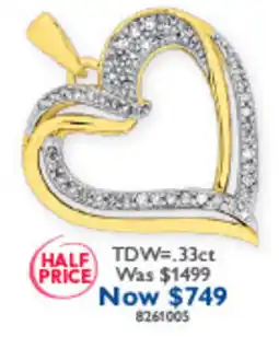 Prouds Heart Pendant offer