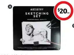 Coles Artistry Sketching Set offer