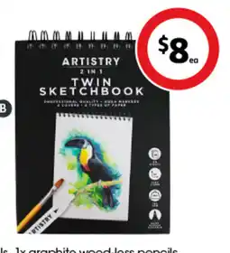 Coles Artistry Twin Sketchbook offer