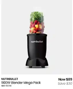 Myer Nutribullet 900W Blender Mega Pack offer