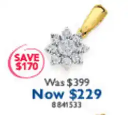 Prouds Diamond Snowflake Pendant offer