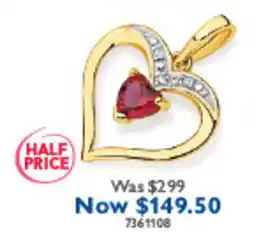 Prouds Heart Pendant offer