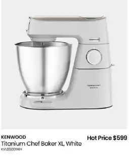 Myer Kenwood Titanium Chef Baker XL, White offer