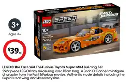 Coles LEGO® The Fast and The Furious Toyota Supra MK4 Building Set offer