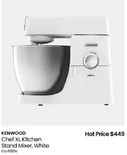 Myer Kenwood Chef XL Kitchen Stand Mixer, White offer